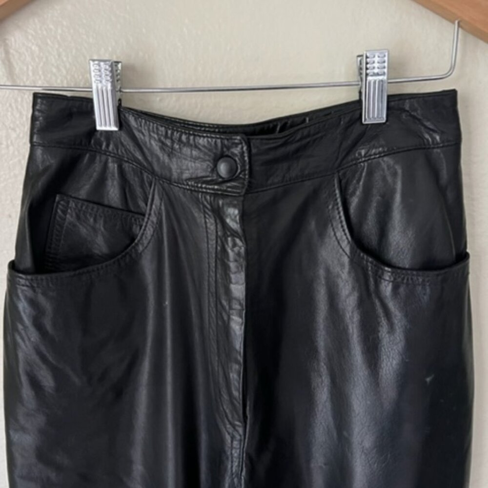Black Leather Pants